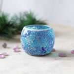 Mosaic Glass Candle Holder Tea Light Holder for Wedding Home Pub Decor - Image 4
