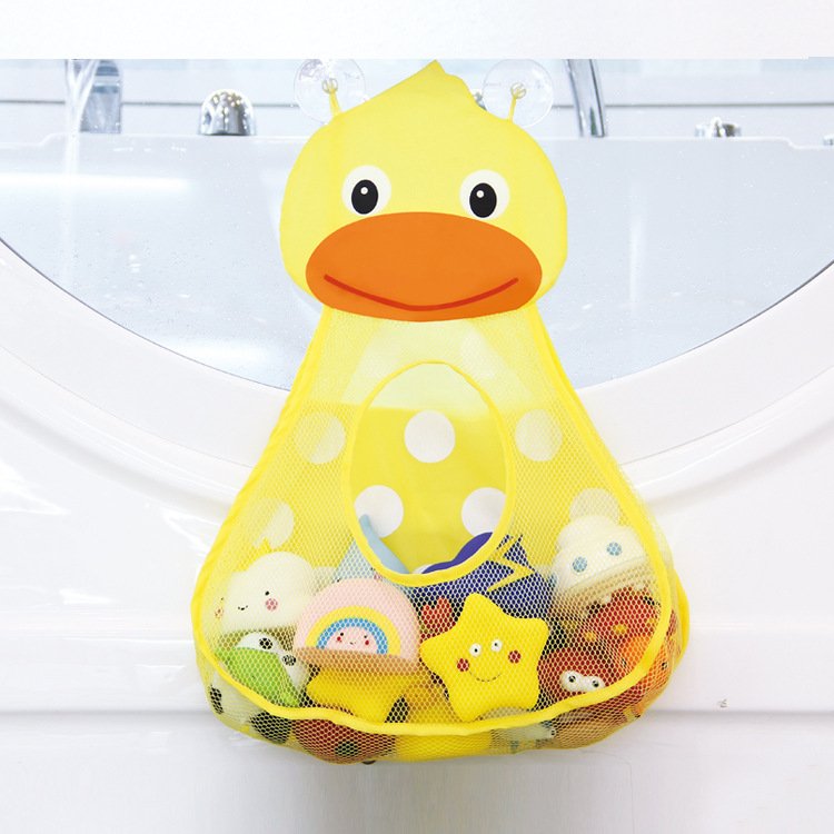 1620442422244.jpg Baby Bathtub Toy Mesh Duck Storage Bag Organizer Holder Bathroom Organiser Mesh Storage Toy For Children Baby Gift Bathtub Toy - Image 1