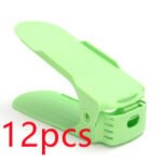 Double Shoes Shelf Cabinets Shoe Rack Stackable Shoe Storage Organizer Plastic Adjustable Shoes Organizers - Image 6