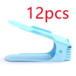 Double Shoes Shelf Cabinets Shoe Rack Stackable Shoe Storage Organizer Plastic Adjustable Shoes Organizers - Image 8