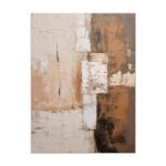 Large Abstract Handmade Painting Brown Textured Wall Art Minimalist Wabi-sabi Modern Home Living Room Decor - Image 8