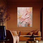 Handmade Oil Painting Canvas Wall Art Decoration 3D Texture Thick Oil Flowers Modern Abstract For Home Room Decor - Image 3