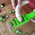 Kitchen Gadgets Vegetable Salad Fruit Slicer Cucumber Ham Banana Splitter Peeler - Image 9