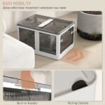 Stackable Storage Bins With Lids, Wheels, And Collapsible, White