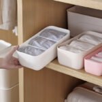 Socks Storage Box Bra Underwear Organizer Desktop Drawer Finishing Box Bathroom Plastic Storage Case Closet Organiser - Image 2