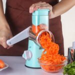 Manual Kitchen Accessories Multifunctional Round Mandoline Potato Slicer Vegetable Cutter Slicer Cheese Kitchen Gadgets - Image 4