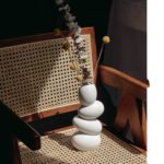 Alien Sculpture Egg Vase Art Pebbles