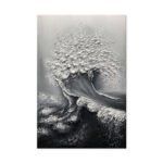 Abstract 3D Ocean Wave Thick Art Hand-painted Oil Painting Room Decor Art Paintings Wall Pictures Artwork For Home Decor - Image 5