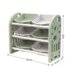 Kids Toy Storage Organizer With 6 Bins, Multi-functional Nursery Furniture Set - Image 4