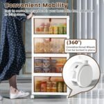 4Pc Foldable Storage Bins With Lid Front Magnetic Door Collapsible Stackable Closet Organizer Containers With 4Pcs 360 Degree Rotatable Wheels - Image 9