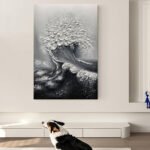 Abstract 3D Ocean Wave Thick Art Hand-painted Oil Painting Room Decor Art Paintings Wall Pictures Artwork For Home Decor - Image 2