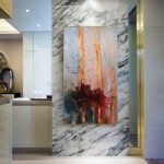 Vintage Pirate Ship In The Sea Canvas Painting Black Sailing Ship Hand Painted Oil Painting Home Decor Living Room Wall Art Decor - Image 7