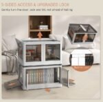 Stackable Storage Bins With Lids, Wheels, And Collapsible, White - Image 2