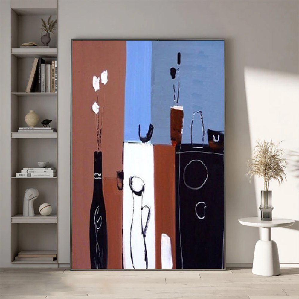 c64b77eb-10d0-4d43-8612-0be7c61b2fd8.jpg Handmade Oil Painting Canvas Wall Art Decoration Retro Abstract For Home Room Decor Rolled Frameless Unstretched Painting - Image 1
