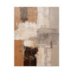 Large Abstract Handmade Painting Brown Textured Wall Art Minimalist Wabi-sabi Modern Home Living Room Decor - Image 4